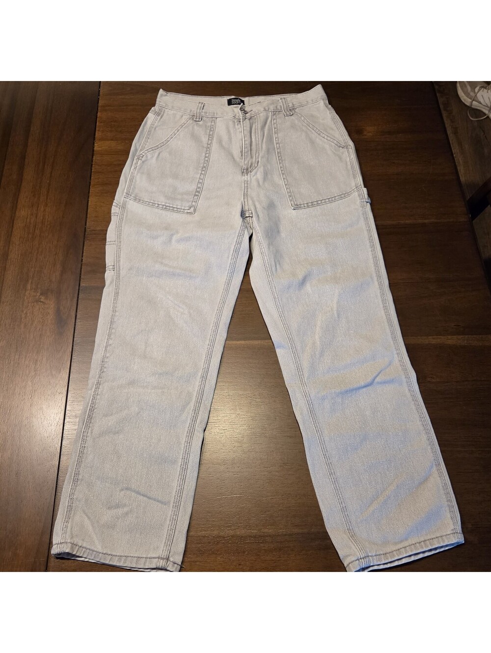 Simple Society Women's High Rise Carpenter Wide Leg Jeans - Size 9/29